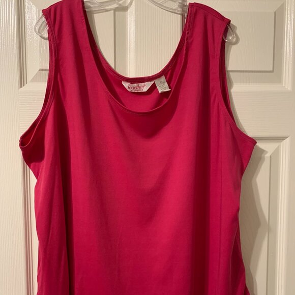 Together Classics Women's Pink Blouse/Shell Combo, Size 3X - Picture 2 of 5